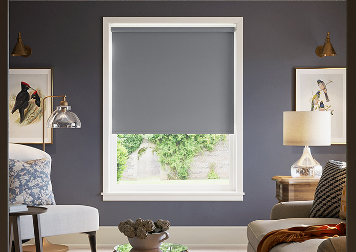 Palermo (Blackout), Dark Grey - Twist&Fit Roller Blind - Image 3